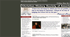 Desktop Screenshot of christianhistorysociety.com
