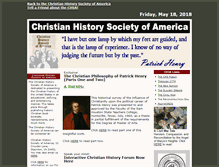 Tablet Screenshot of christianhistorysociety.com